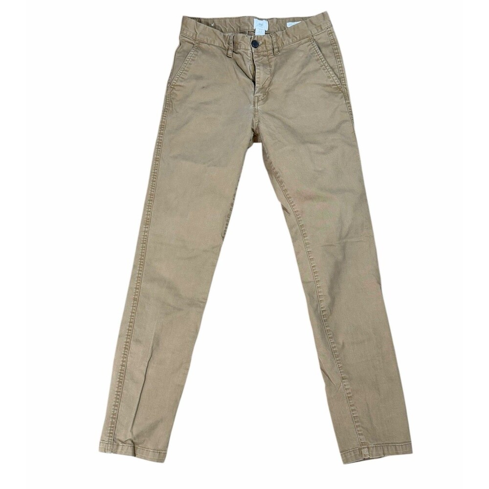 H & M men's skinny fit stretch khaki tan pants sz 29
